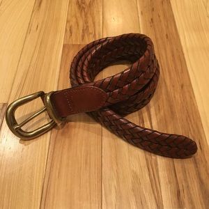 Coach braided leather belt, sz 36, would fit 34-38
